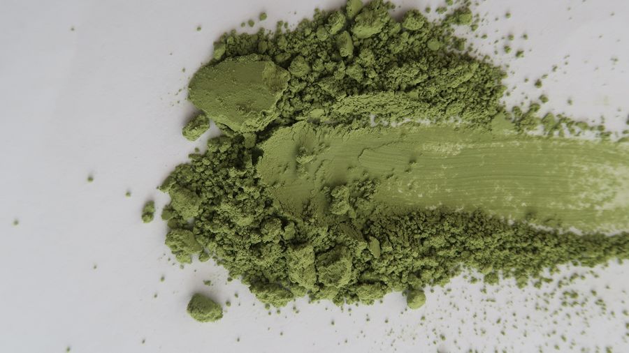 Tenka Matcha swiped to show its colour